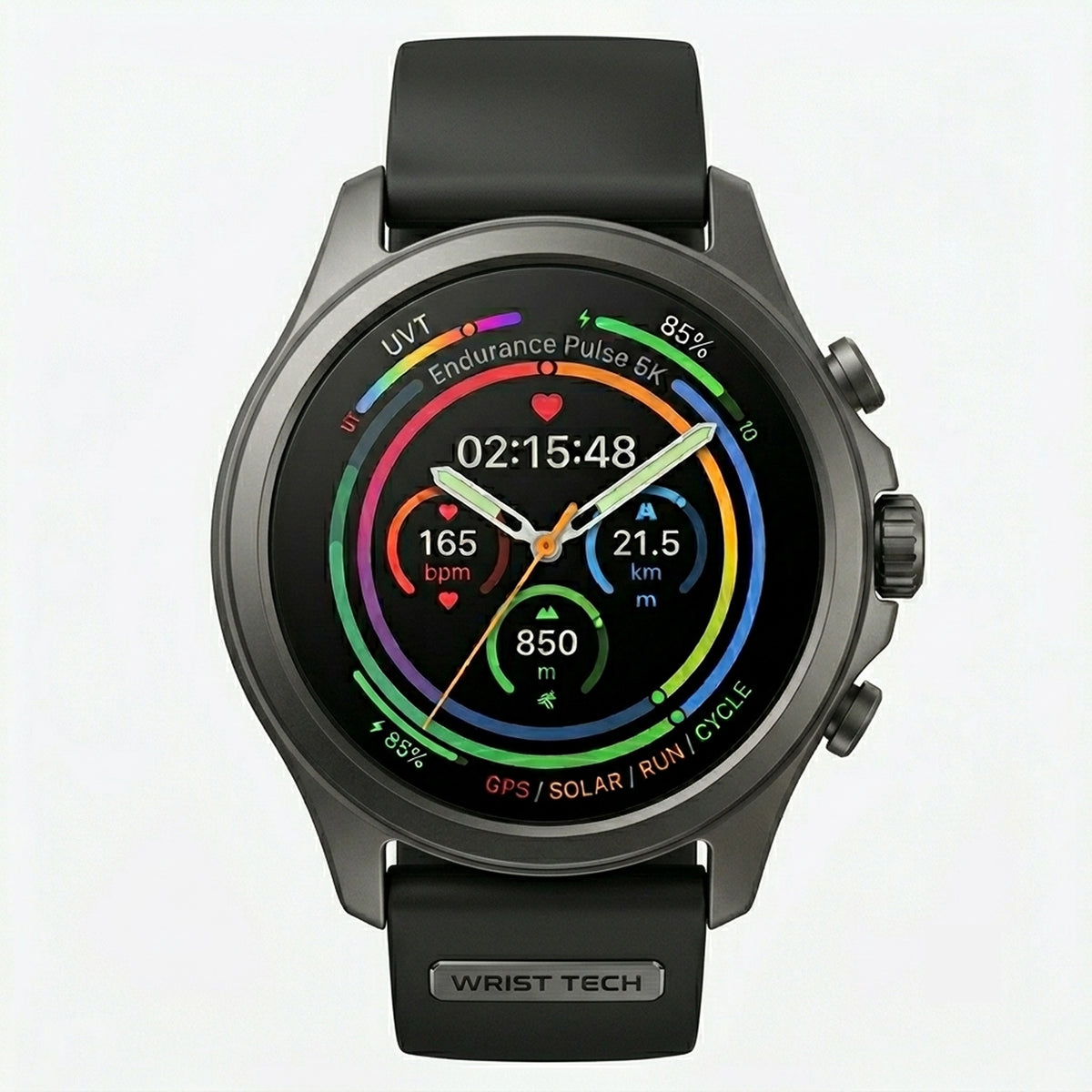 HydroShield Rugged Rubber Strap Watch