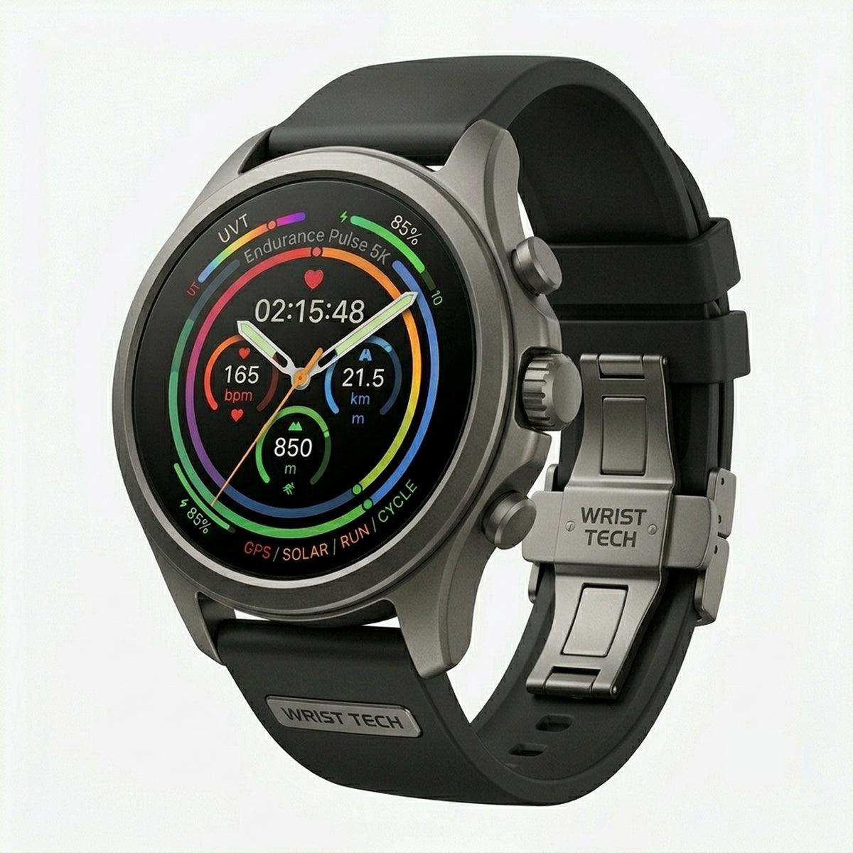 HydroShield Rugged Rubber Strap Watch